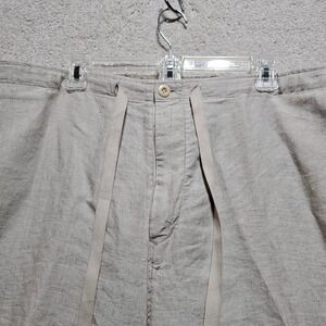 Nautica‎ Explorer Linen Blend Men's Casual Shorts Loose Fit XXL Beige